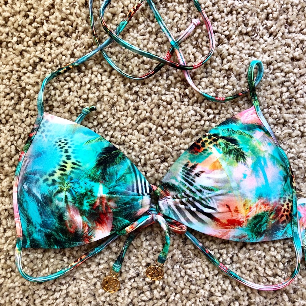 New w/tags Luli Fama Push-up Halter Top